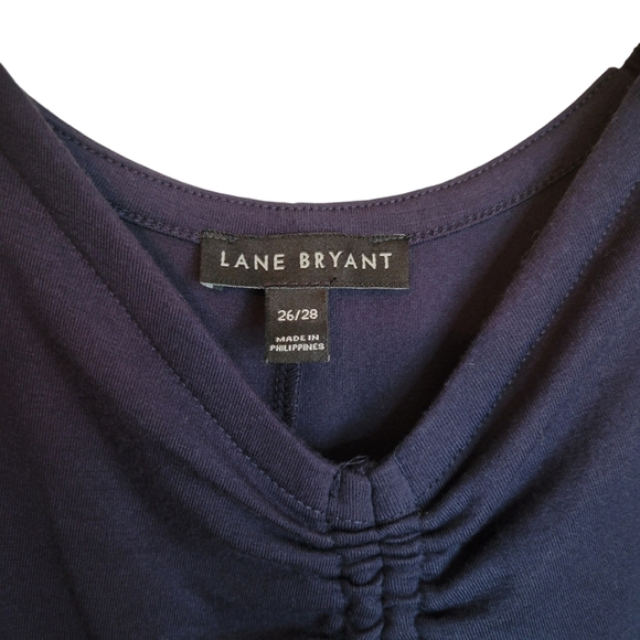 EUC Lane Bryant Classic Convertible Perfect Sleeve Top in Night Sky, Size 26/28 - Picture 5 of 8
